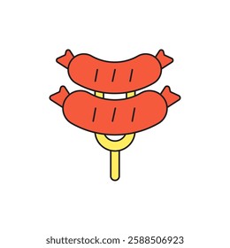 Sausage icon vector design templates simple and modern concept