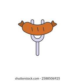 Sausage icon vector design templates simple and modern concept