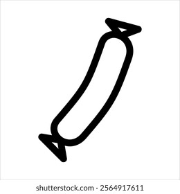 Sausage Icon Vector from Food and Drink Set