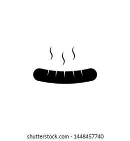 sausage icon vector. sausage icon glyph style design