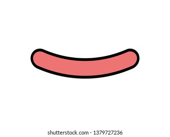 sausage icon. Vector illustration