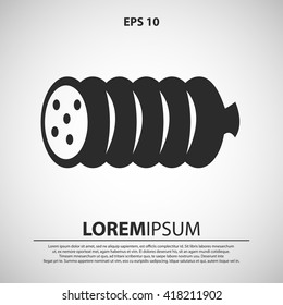 sausage icon. sausage vector illustration