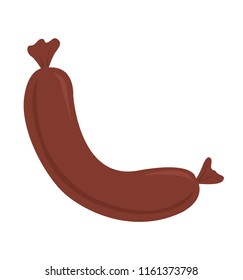 sausage icon vector illustration isolated on white