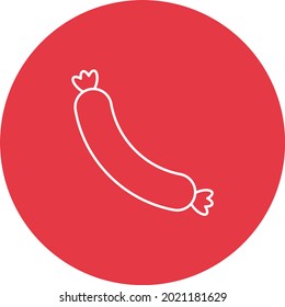 Sausage icon vector image. Can also be used for web apps, mobile apps and print media.