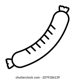Sausage icon vector image. Can also be used for web apps, mobile apps and print media.