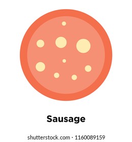 Sausage icon vector isolated on white background, Sausage transparent sign
