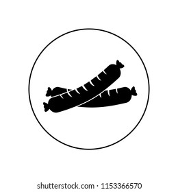 Sausage icon vector, logo