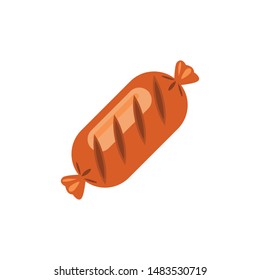 Sausage Icon Vector Logo Illustration - Vector Eps 10