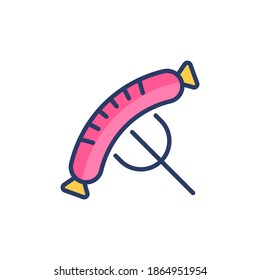 Sausage icon in vector. Logotype