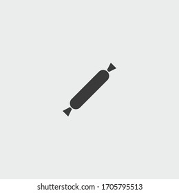 sausage icon. sausage vector on gray background
