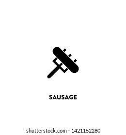 sausage icon vector. sausage sign on white background. sausage icon for web and app