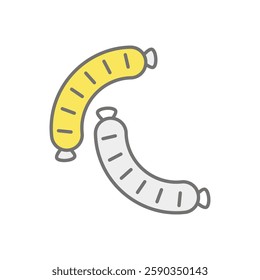 Sausage icon vector stock illustration