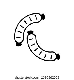 Sausage icon vector stock illustration