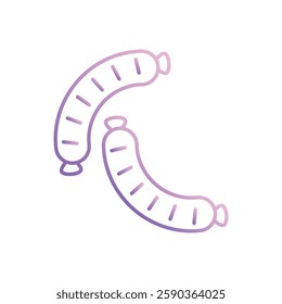 Sausage icon vector stock illustration