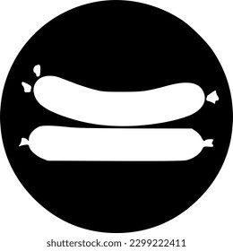 sausage icon vector symbol design illustration
