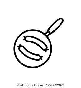sausage icon vector template