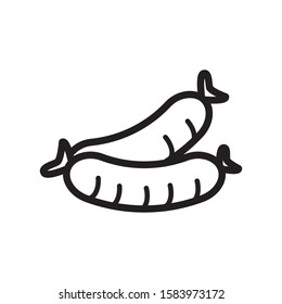 sausage icon vector trendy design