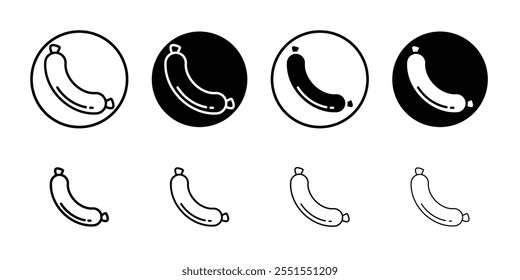 Sausage icon web design in vector