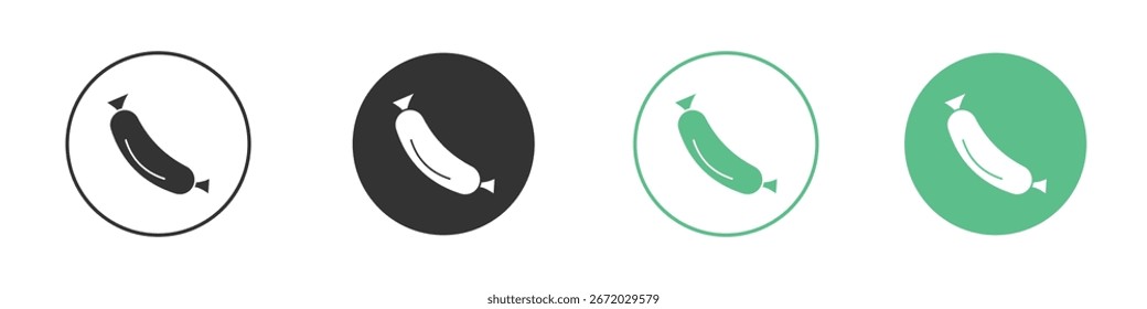 Sausage icon for your website or app. eps10