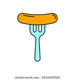 sausage icons  symbol vector elements for infographic web
