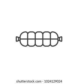 Sausage line icon.