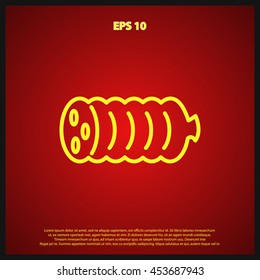 sausage line icon