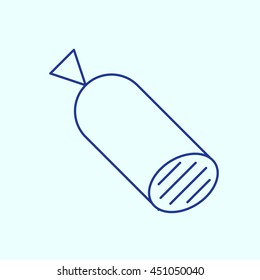 Sausage Line icon. Eps-10.