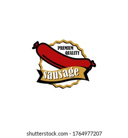Sausage logo concept vector. Food logo template