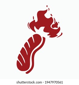 Sausage Logo Design Vector Template