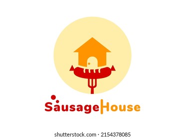 Sausage logo, suitable for cafes, restaurants, and more.