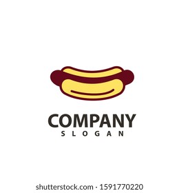 sausage logo template design vector, food logo