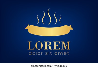 sausage logo vector