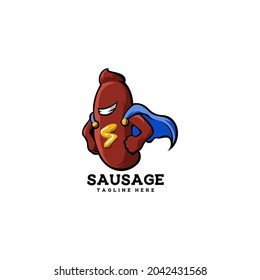 sausage meal food mascot meat beef