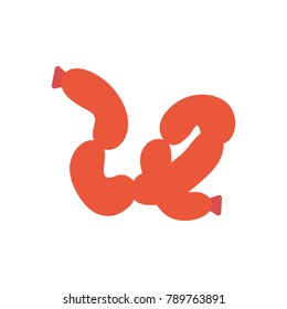 Sausage meat flat icon