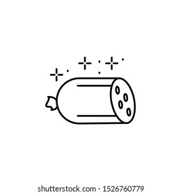 Sausage, meat icon. Element of Food and Drink icon. Thin line icon