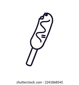sausage meat outline food icon