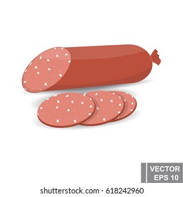 Sausage. Meat. Tasty food. The icon. For your design.