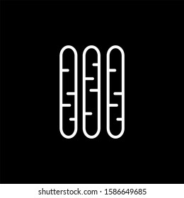 Sausage Minimalist and Modern Outline Hand drawn Style Icon