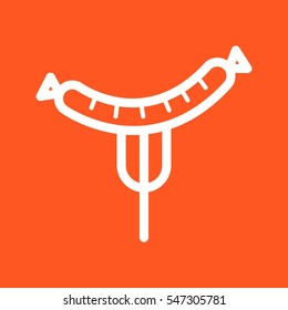 Sausage on Fork