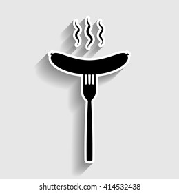 Sausage on fork Icon