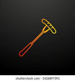 sausage on the fork nolan icon. Elements of camping set. Simple icon for websites, web design, mobile app, info graphics