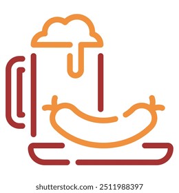 Sausage Platter icon for web, app, infographic, etc