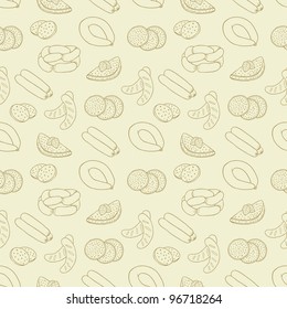 sausage seamless background