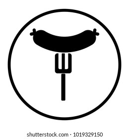 sausage sign icon