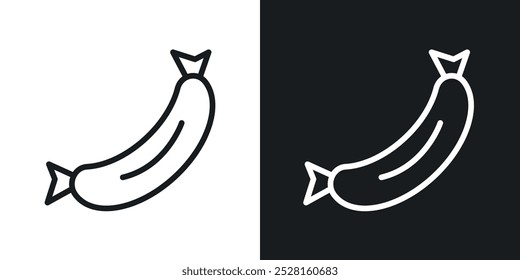 Sausage solid vector icon pack