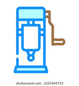 vector de icono de color de relleno de salchicha. signo de embutido de salchicha. ilustración de símbolo aislado