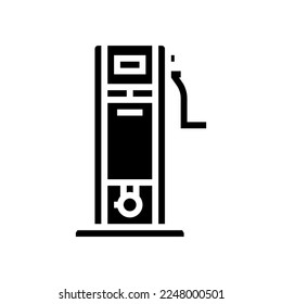 sausage stuffer glyph icon vector. sausage stuffer sign. isolated symbol illustration