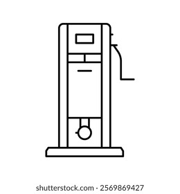 sausage stuffer line icon vector. sausage stuffer sign. isolated contour symbol black illustration