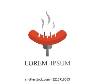 Sausage symbol illustration