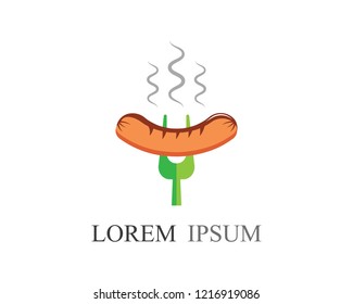Sausage symbol illustration